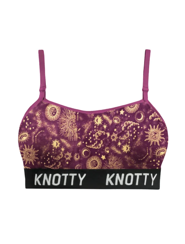 women's pajamas for loungingBeChill™ Purple Astronomy Bralette