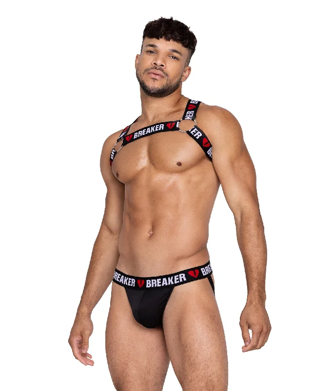 wireless bra with front closure for comfortRoma Confidential Heartbreaker Mens Harness Top