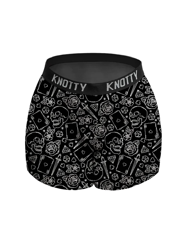 women's cotton pajama setsAiraModal™ Inked Noir Boxer