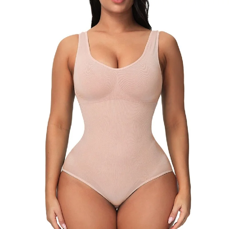 plus-size nursing bra with crossover strapsSeamless Scoop Neck Bodysuit