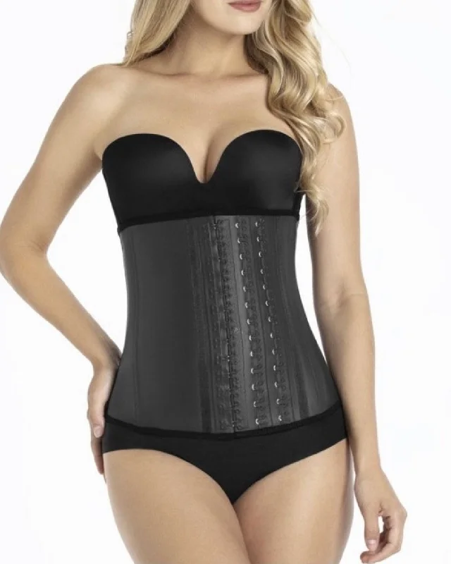 seamless bra with mesh lining for breathabilityLong Latex waist Trainer