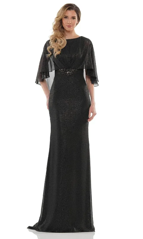 elegant top hatsCape Style Sheath Evening Gown  MV1130