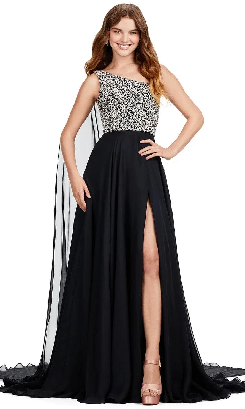 classic Panama hatsAshley Lauren 11482 - One Shoulder Prom Gown with Cape