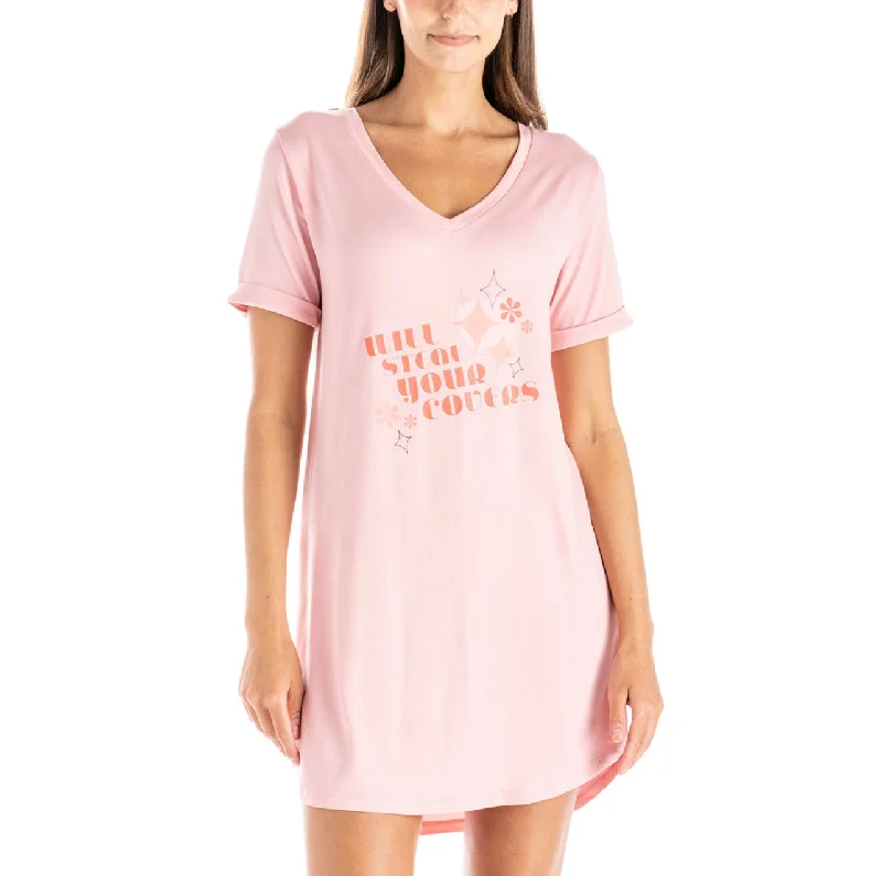 women's pajamas for those who want to feel pampered and lovedWill Steal Your Covers Hello Mello Sleep Shirt