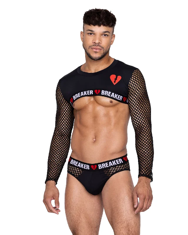 plus-size sports bra with high-impact supportRoma Confidential Heartbreaker Mens Crop Top