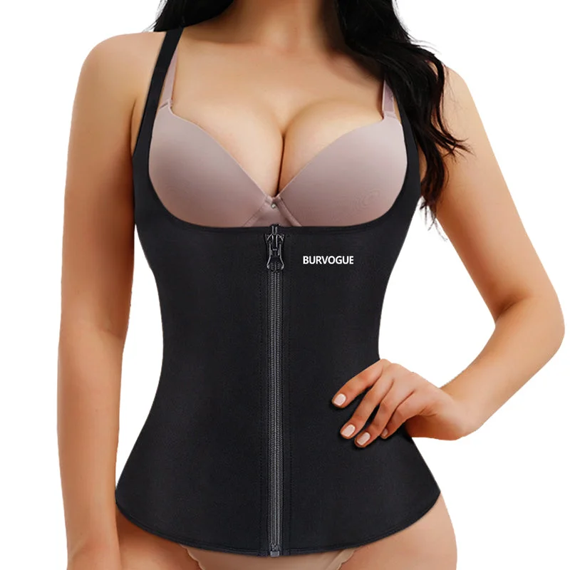 plus-size underwire balconette braZip Up Waist Trainer