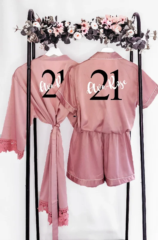 women's pajamas with a cozy, warm feelPersonalised 21st Pyjamas