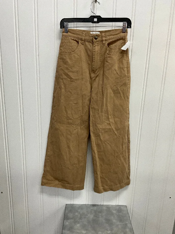 Women's Jodhpurs with Low CollarJeans Wide Leg By Joie In Tan, Size:2