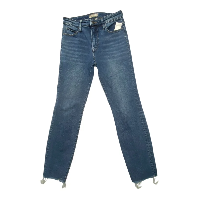 Women's Jodhpurs with Capri LengthJeans Boot Cut By Kut In Blue Denim, Size:6