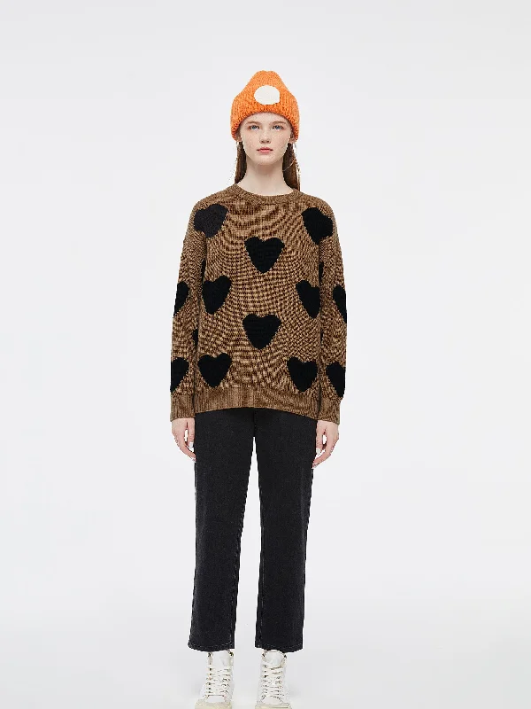 Women's Lithuanian Wool SweatersBig Love' Caramel Cashmere Knit