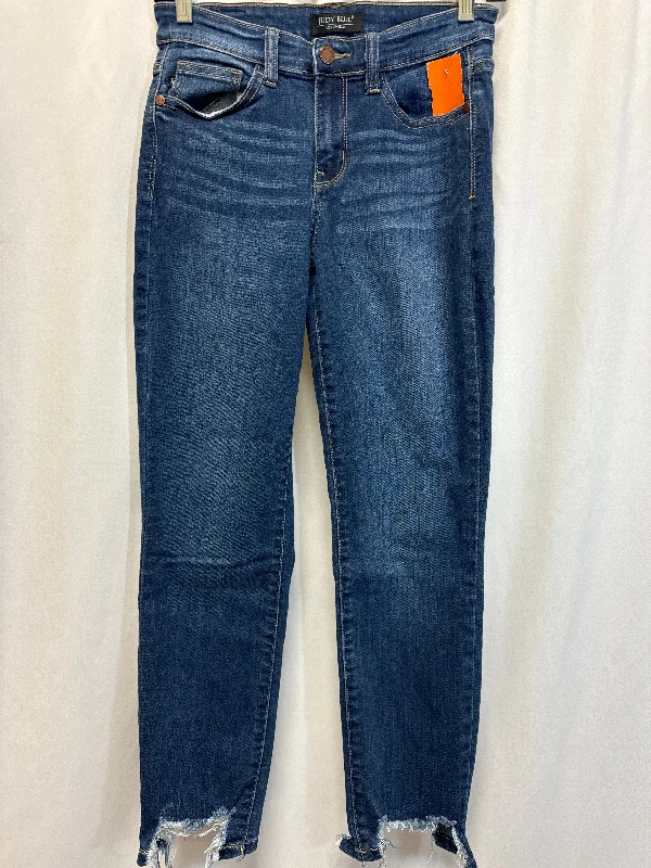 Women's Jodhpurs with Mandarin CollarJeans Skinny By Judy Blue In Blue Denim, Size: 0