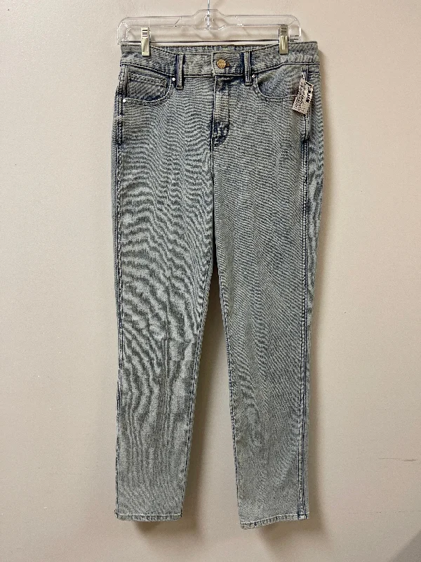 Women's Jodhpurs with Mandarin CollarJeans Straight By White House Black Market In Blue Denim, Size: 6