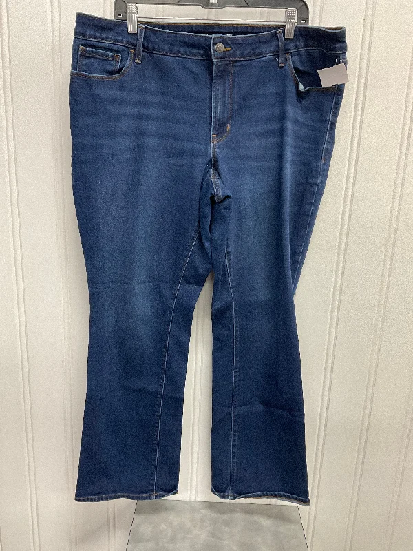 Women's Jodhpurs with Straight HemJeans Boot Cut By Old Navy In Blue Denim, Size:20