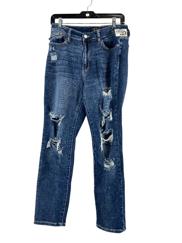 Women's Jodhpurs with PocketsJeans Boyfriend By Judy Blue In Blue Denim, Size: 6