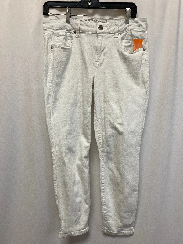 Women's CaprisJeans Skinny By Maurices In White Denim, Size: M