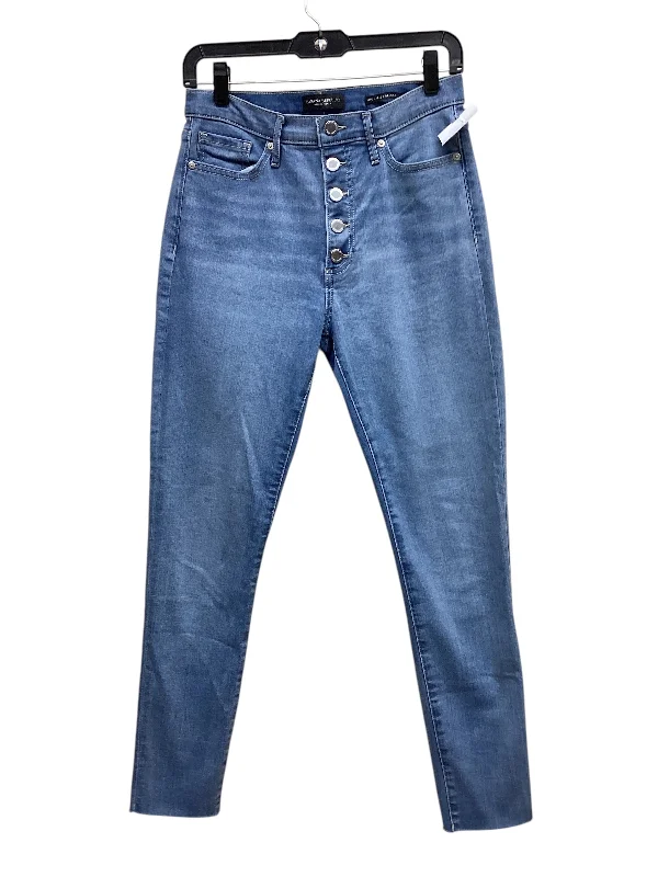 Women's Jodhpurs with High WaistJeans Skinny By Banana Republic In Blue Denim, Size: 4