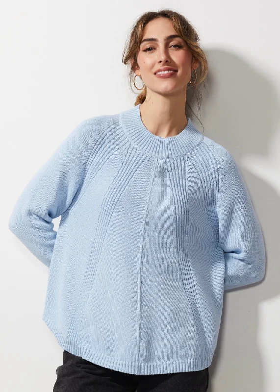 Women's Armenian Wool SweatersChunky Rib Detail Sweater