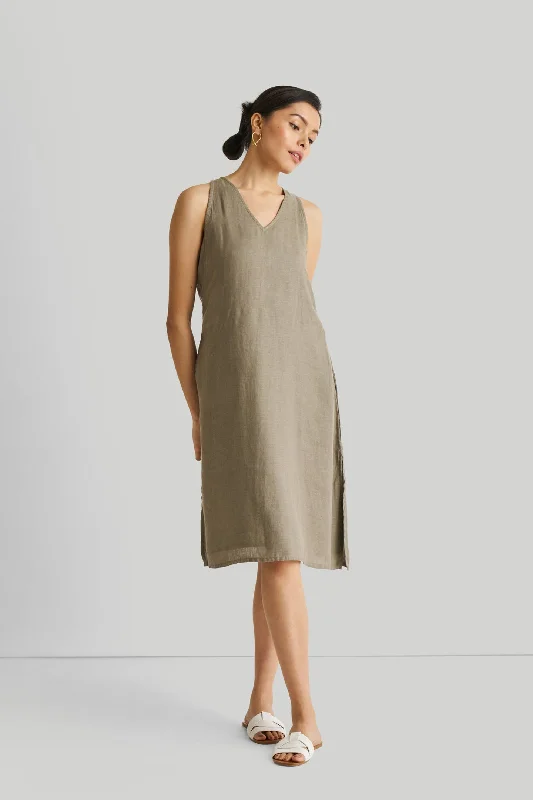 Women's V-Back DressesReading Tea Leaves Dress in Dark Olive