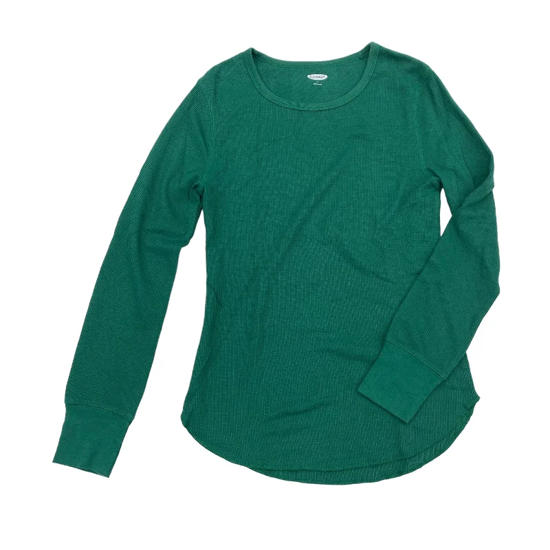 Women's Cotton BlouseGREEN TOP LS by OLD NAVY Size:L